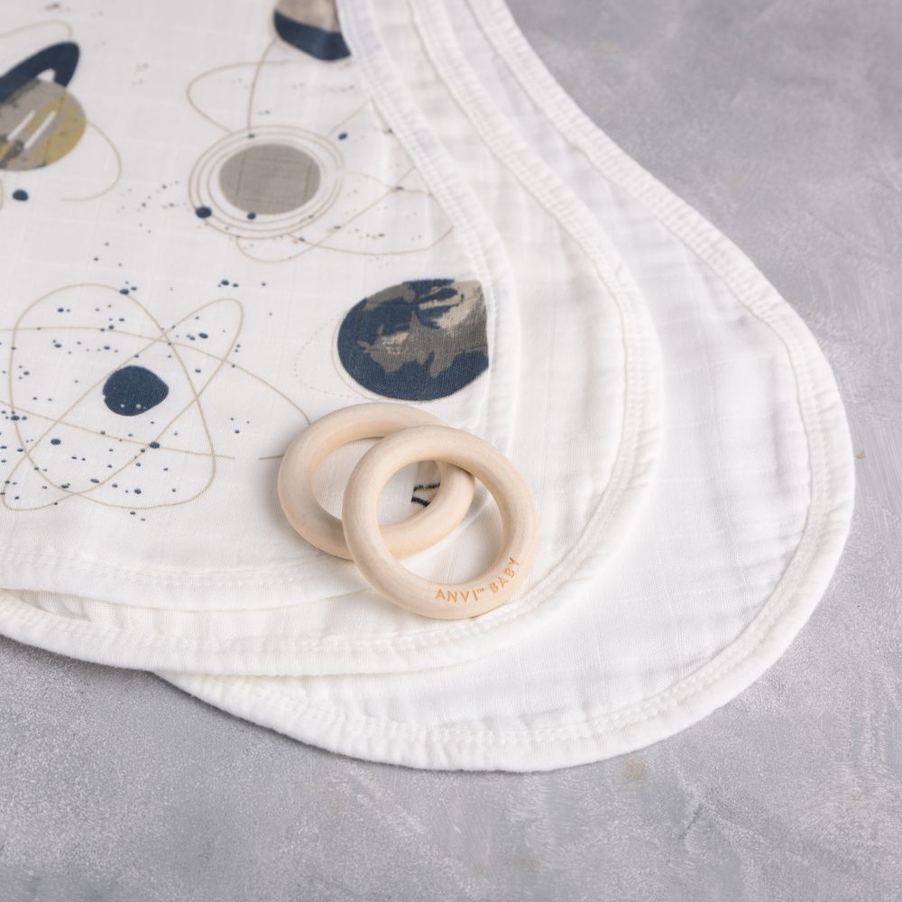 Anvi Baby - Burp & Bib Cloth - Pack of 3 - Dreamy Space