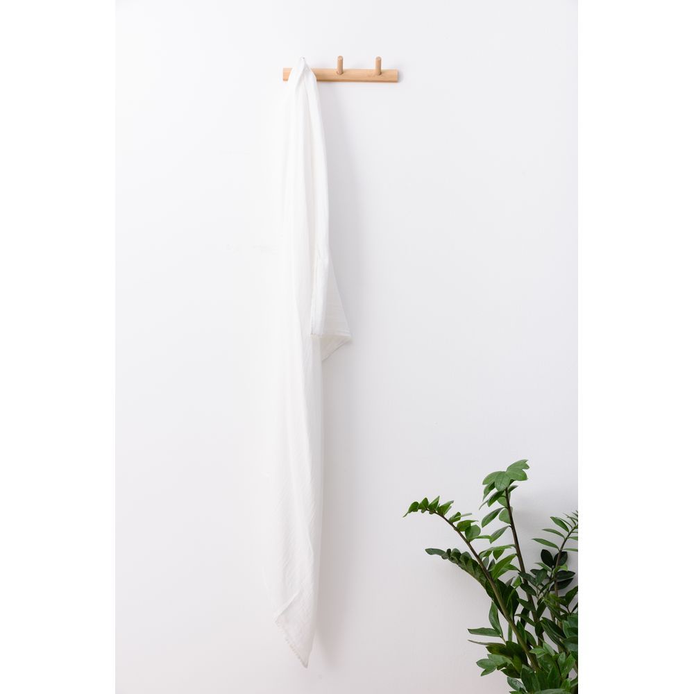 Anvi Baby - Organic Bamboo Beanie & Swaddle Set - White Mist