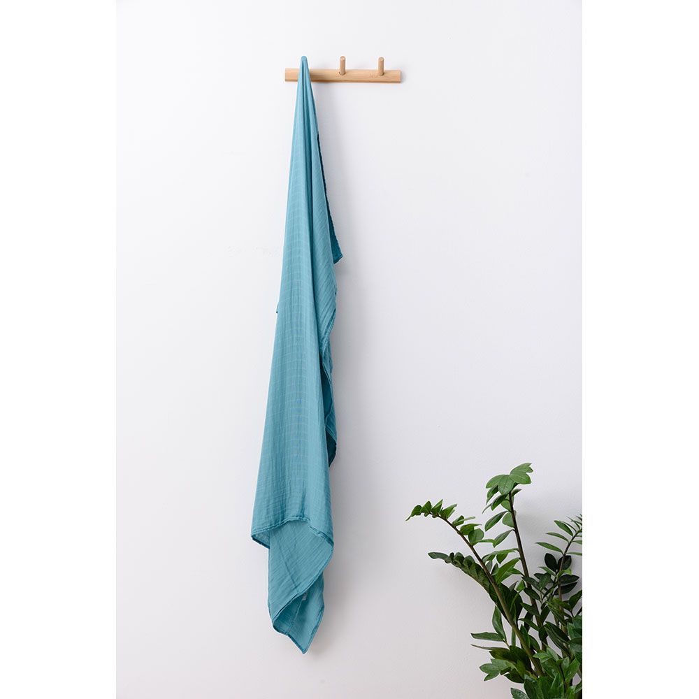 Anvi Baby - Organic Bamboo Muslin Swaddle - Emerald City