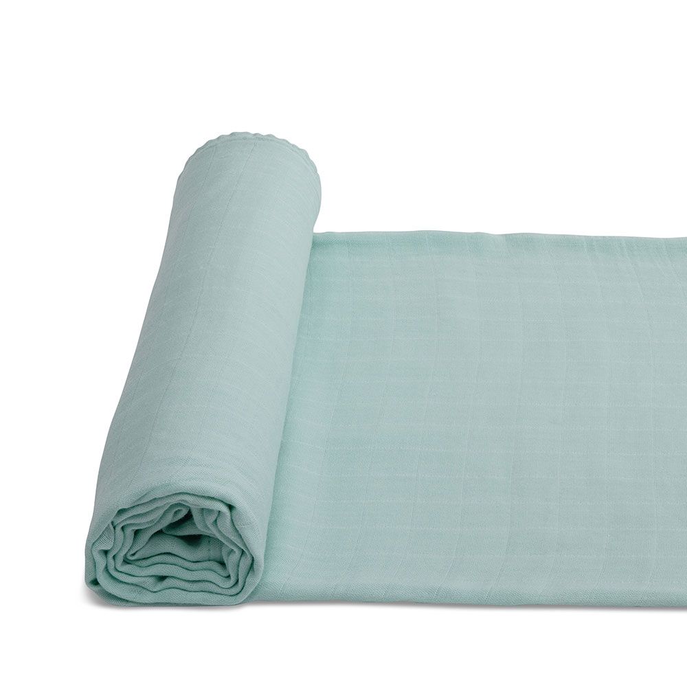 Anvi Baby - Organic Bamboo Muslin Swaddle - Minty Mornings