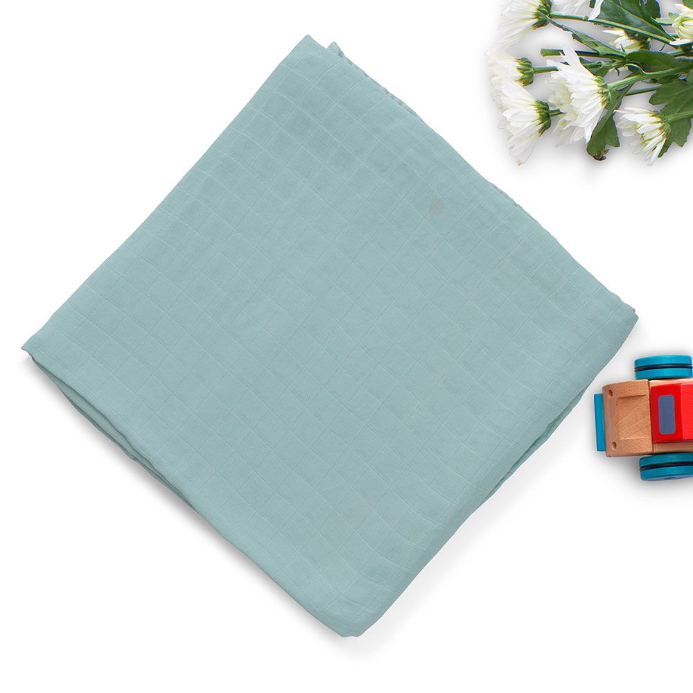 Anvi Baby - Organic Bamboo Muslin Swaddle - Minty Mornings