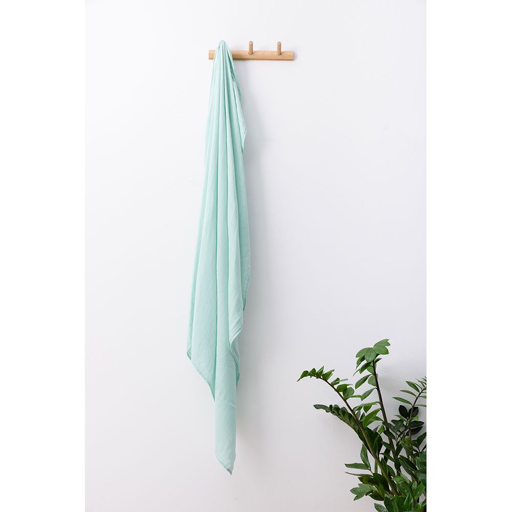 Anvi Baby - Organic Bamboo Muslin Swaddle - Minty Mornings