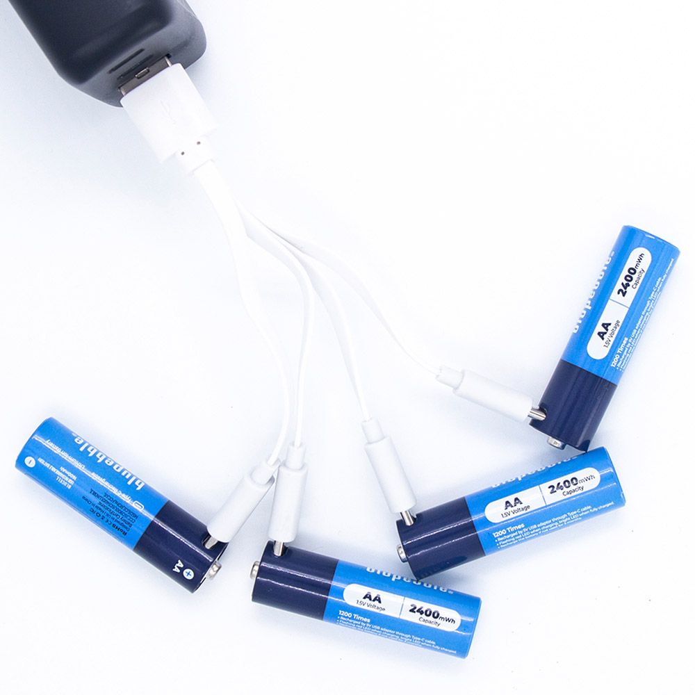 Blupebble - Blucell Type C AA 1600mAh Batteries - Pack of 4