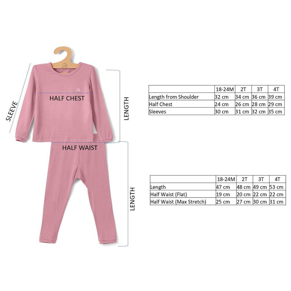 Anvi Baby - 2pc-Set - Bamboo Spandex Pyjama - White