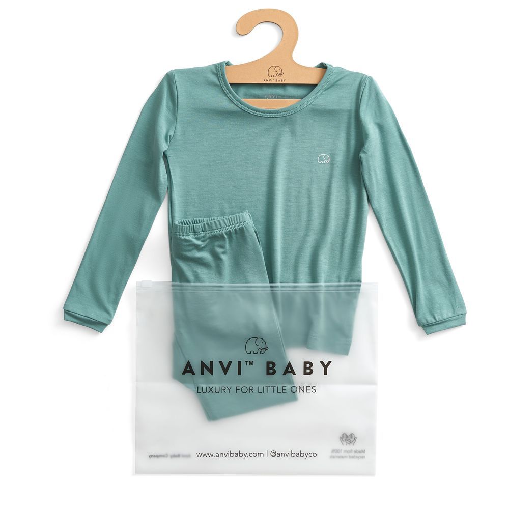 Anvi Baby - 2pc-Set - Bamboo Spandex Pyjama - Sage