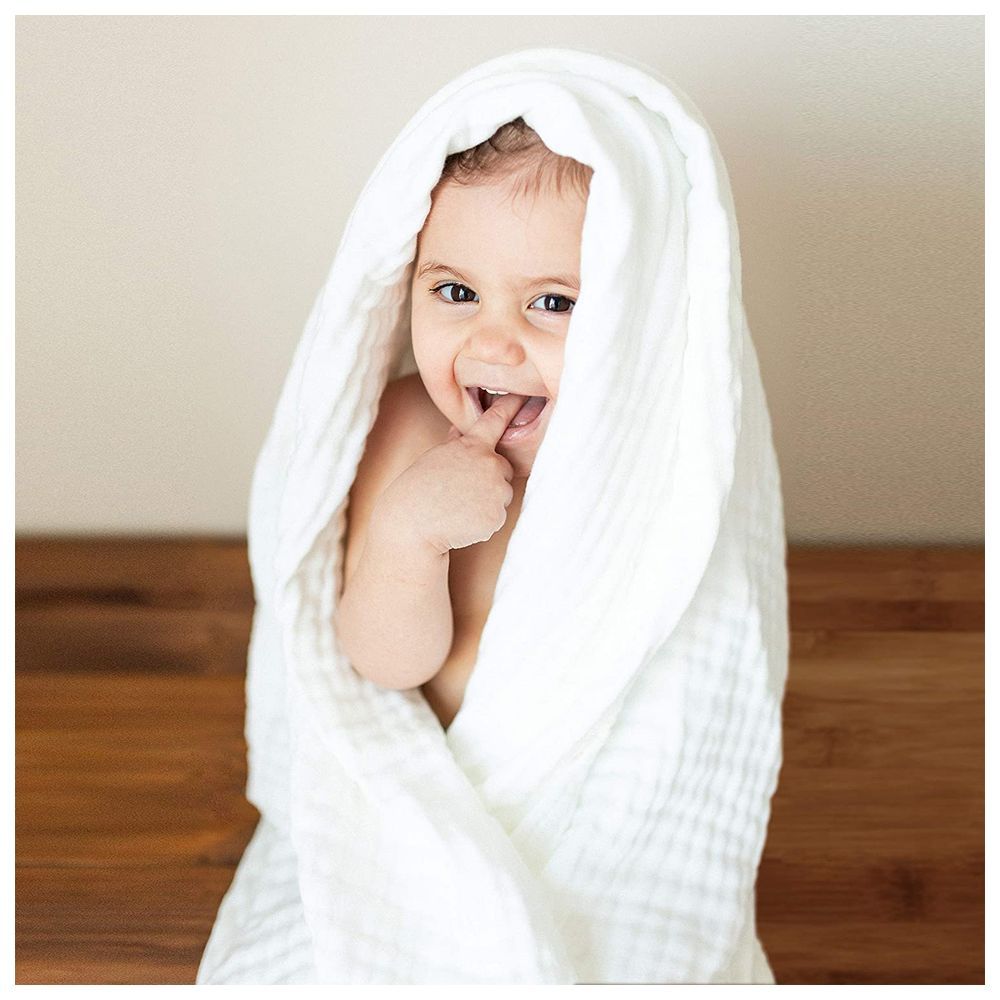 Anvi Baby - 100% Organic Muslin Bath Towel - Pack of 3