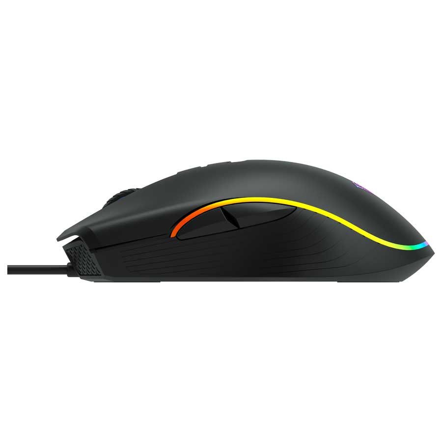 Aula - F806 Wind RGB Gaming Mouse W/ Rainbow Backlight - Black