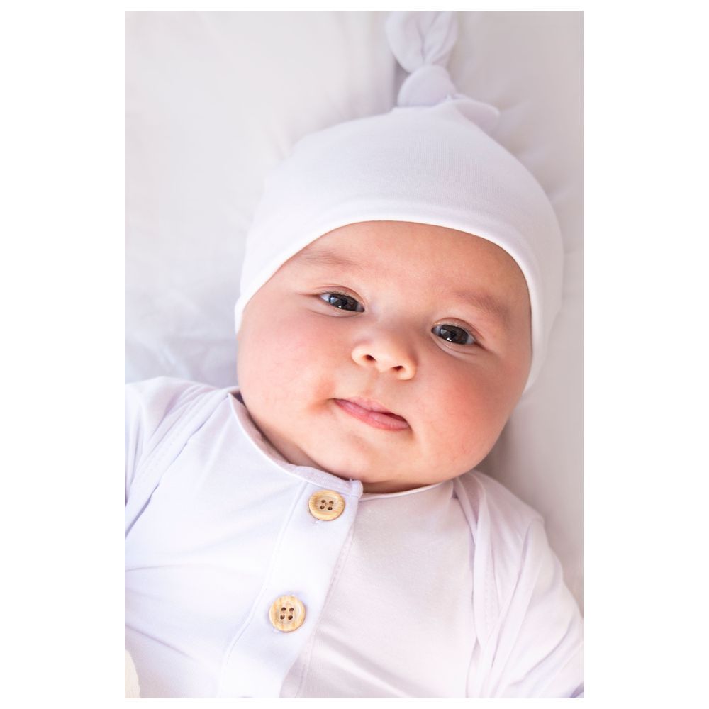 Anvi Baby - Organic Bamboo Knotted Beanie/Hat - Mustard