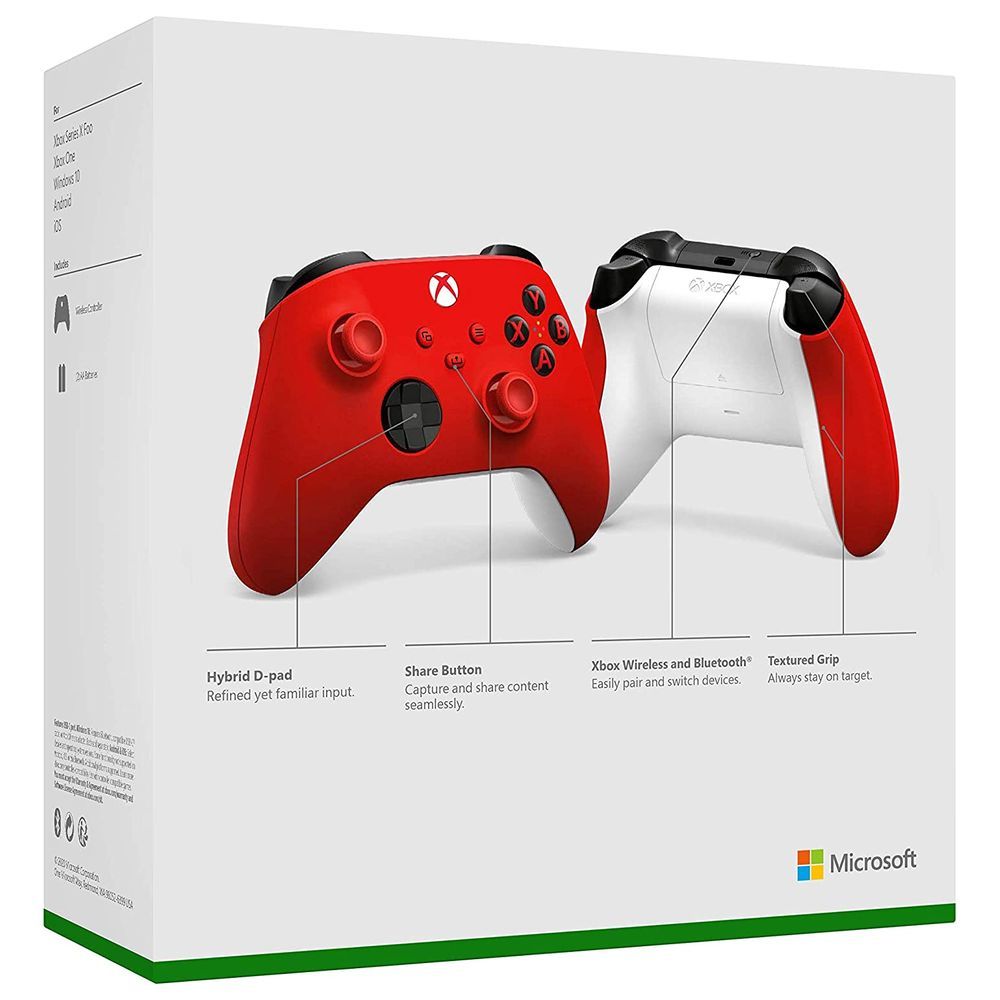 Microsoft - Wireless Controller For Xbox Series X Carbon - Red