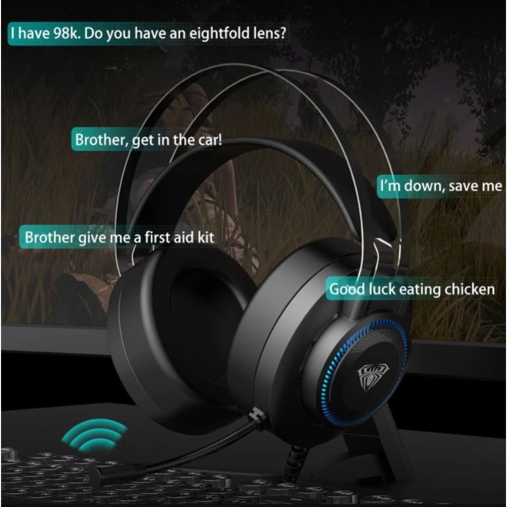 Aula - S601 Lighting Gaming Headset W/ Mic 