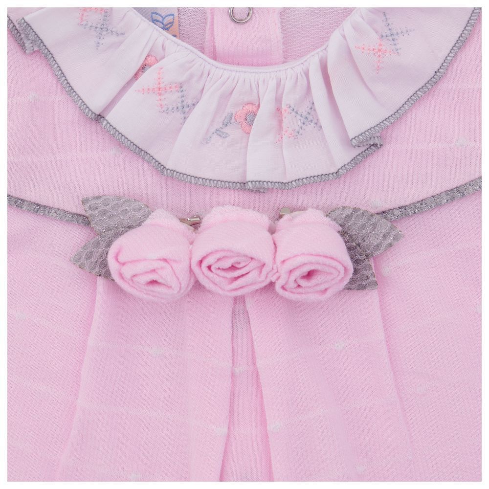 By Ray - Baby Flowers Onesie - Pink