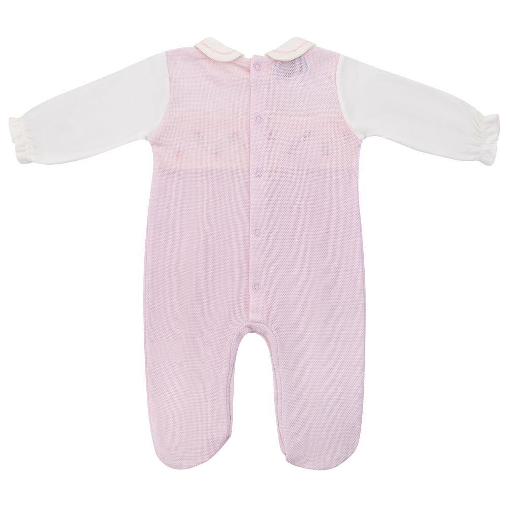 By Ray - Soft Pink Floral Onesie - Pink