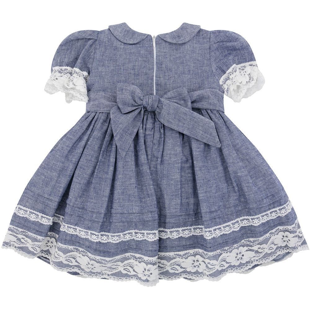 By,Ray - Denim Lace Design Dress - Pink