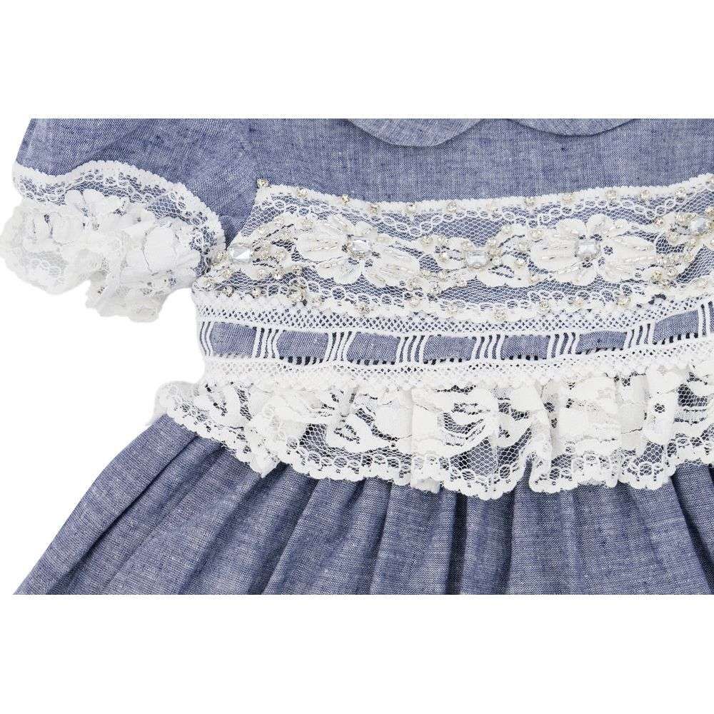 By,Ray - Denim Lace Design Dress - Pink