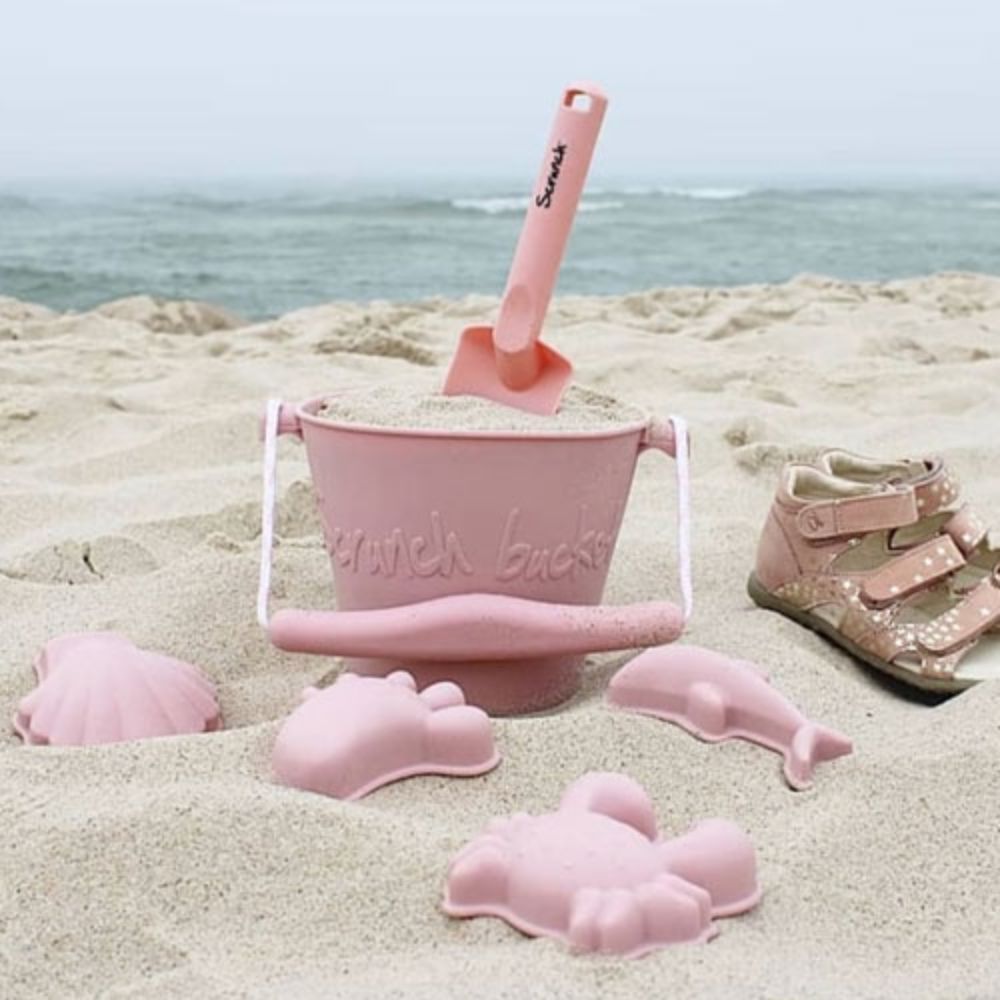 Scrunch - Silicone Beach Toys and Garden Tools 8 pcs - Dusty Light Purple