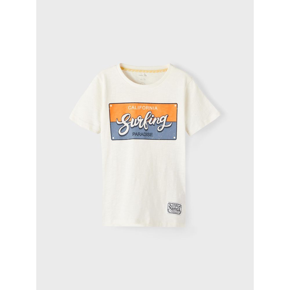 Name It - Printed T-Shirt - White Alyssum