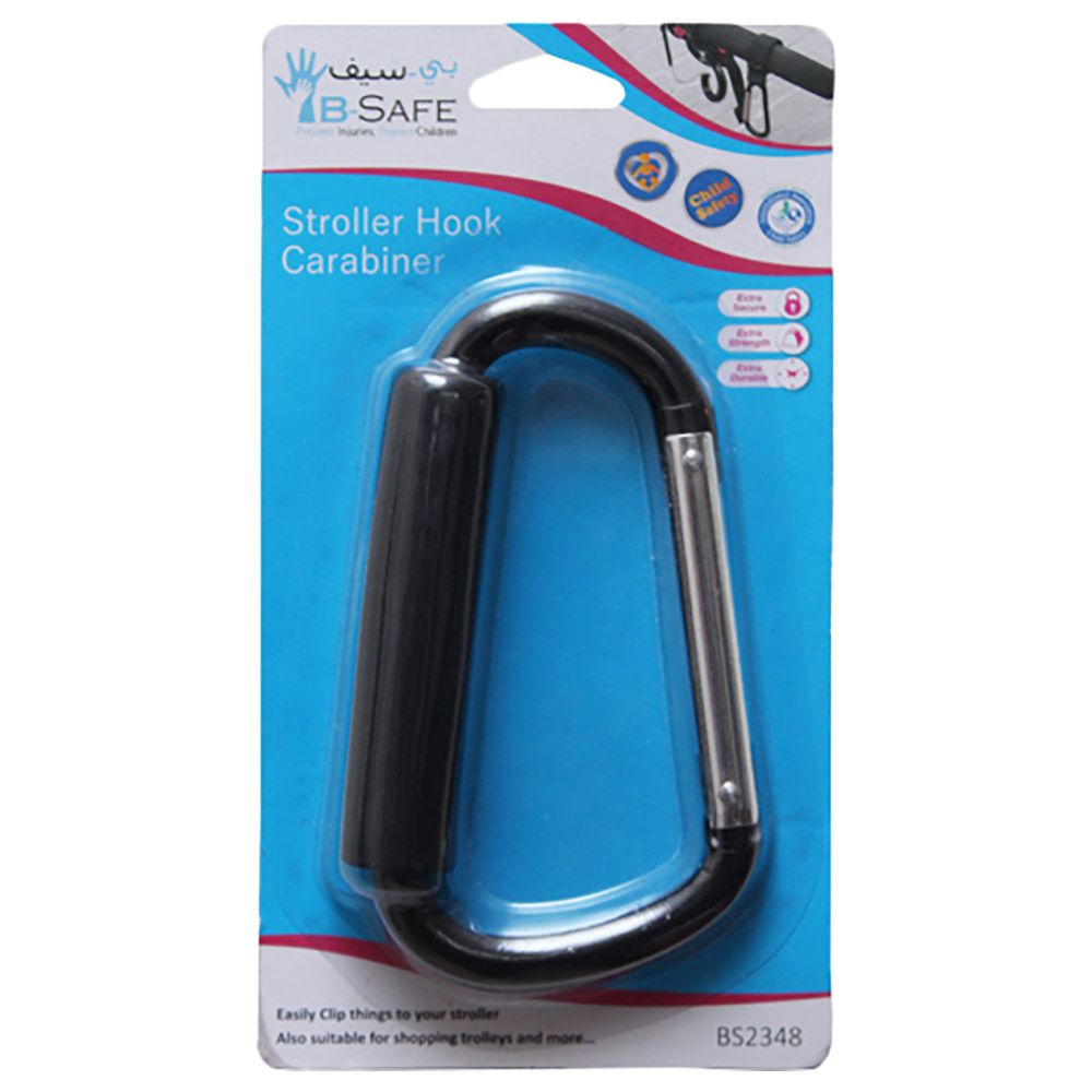 B-Safe - Stroller Hook Carabiner - Black