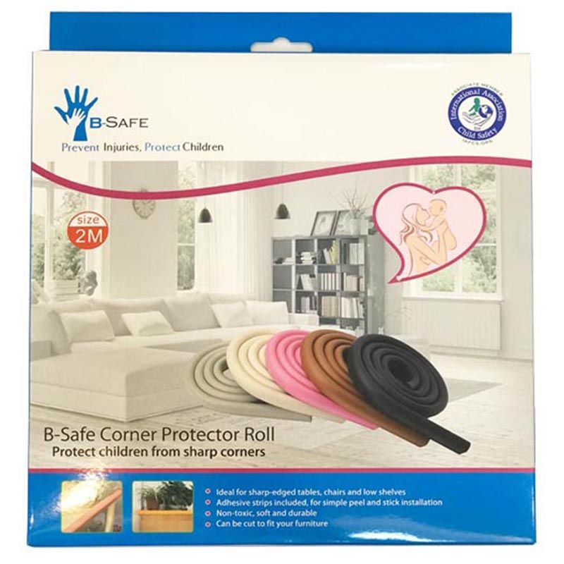 B-Safe - U Shape Corner Protector Roll - Black