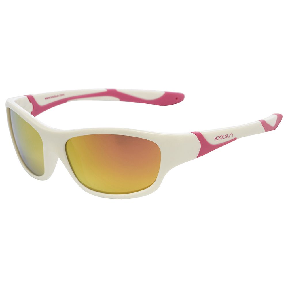 Koolsun - Sport Kids Sunglasses, White Hot Pink 