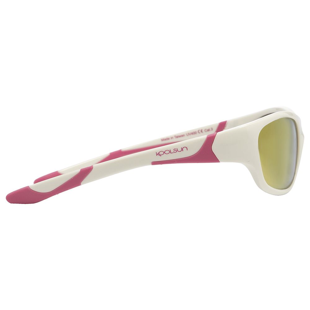 Koolsun - Sport Kids Sunglasses, White Hot Pink 