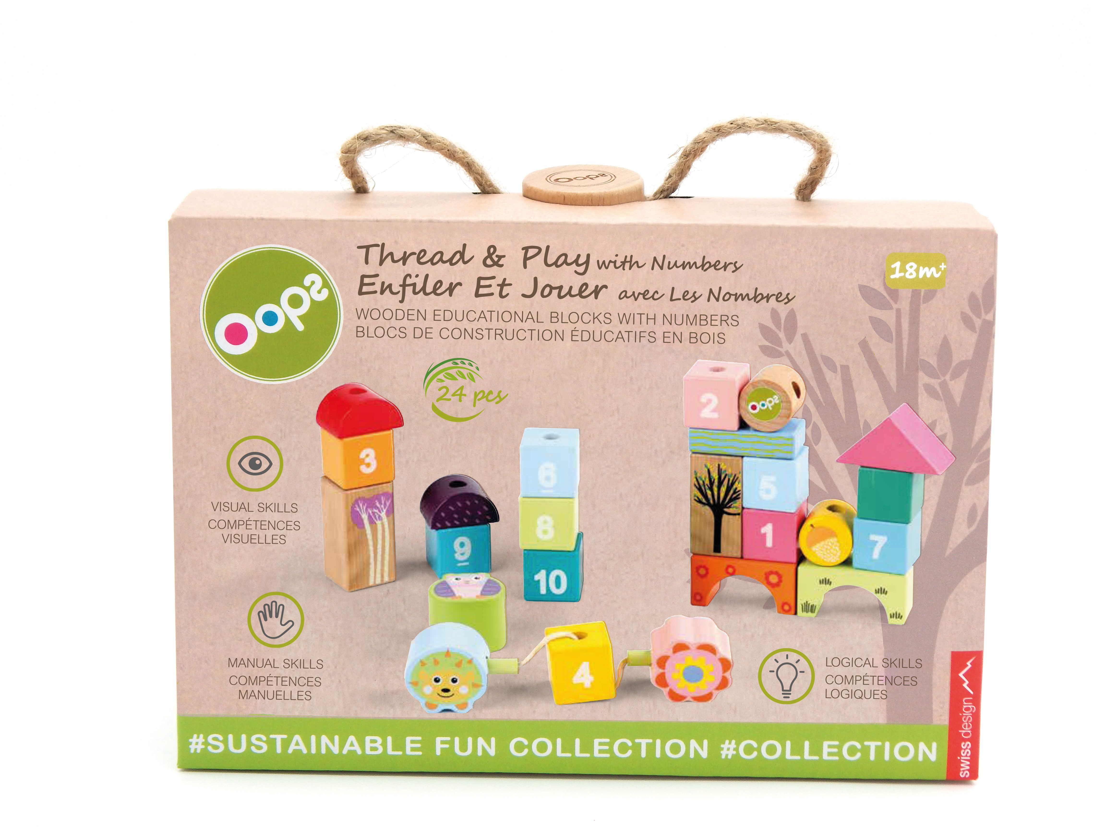 Oops - Thread & Play Numbers 24pcs