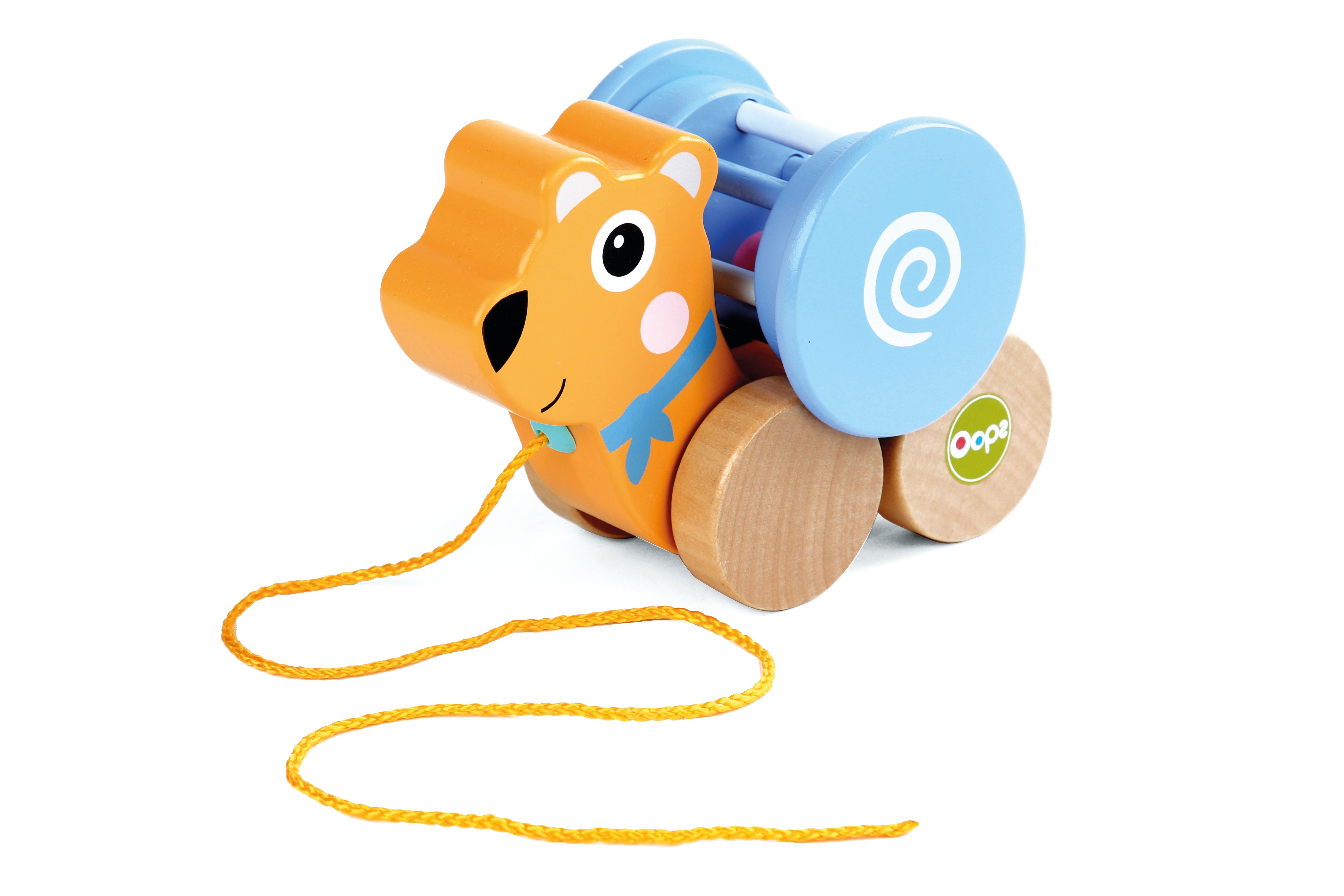 Oops - Pull & Fun With Detachable Rotating Ball And Rattle - Bear