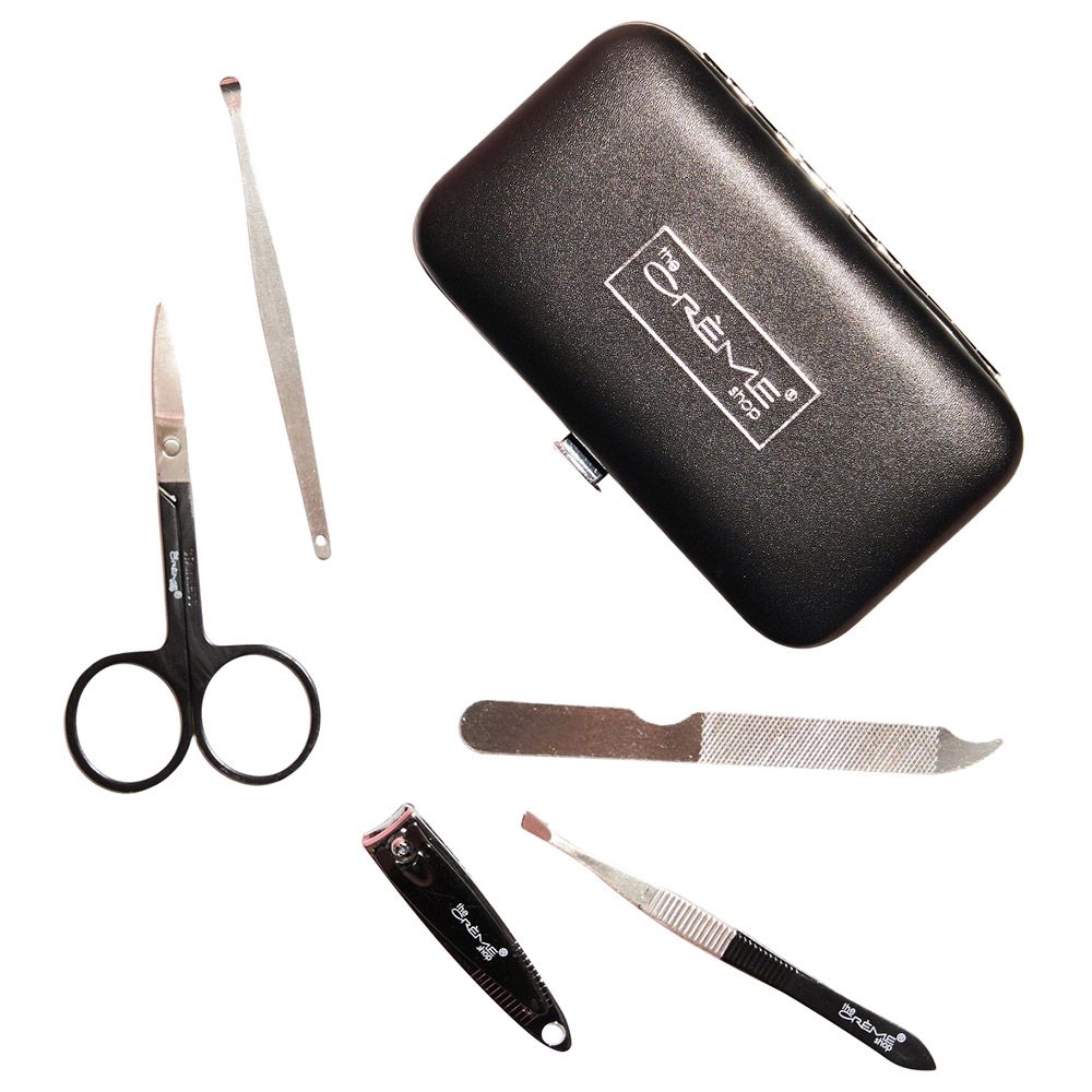 The Creme Shop - Complete Manicure Set With Pouch - Black