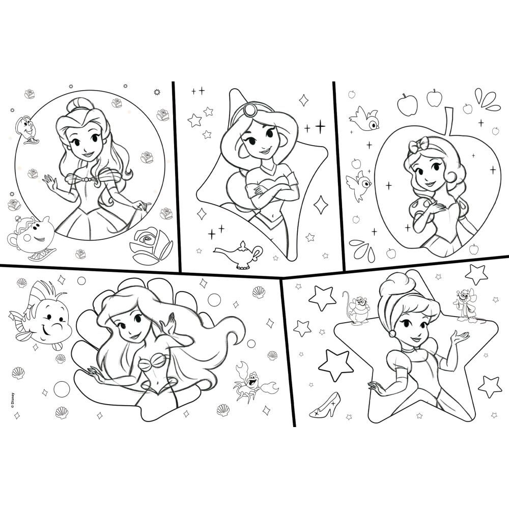 Disney - Supermaxi Princess Puzzle 2 x 12pcs