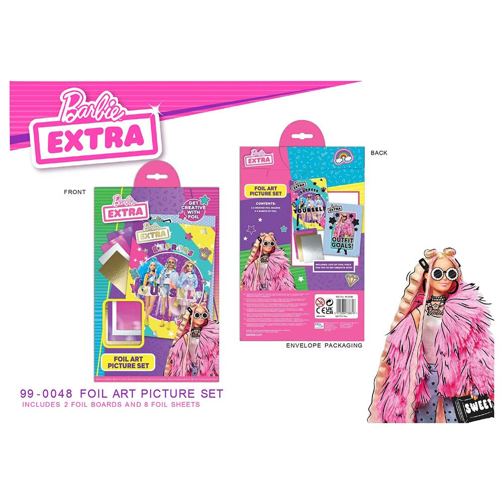 Barbie - Extra Foil Art Picture Set