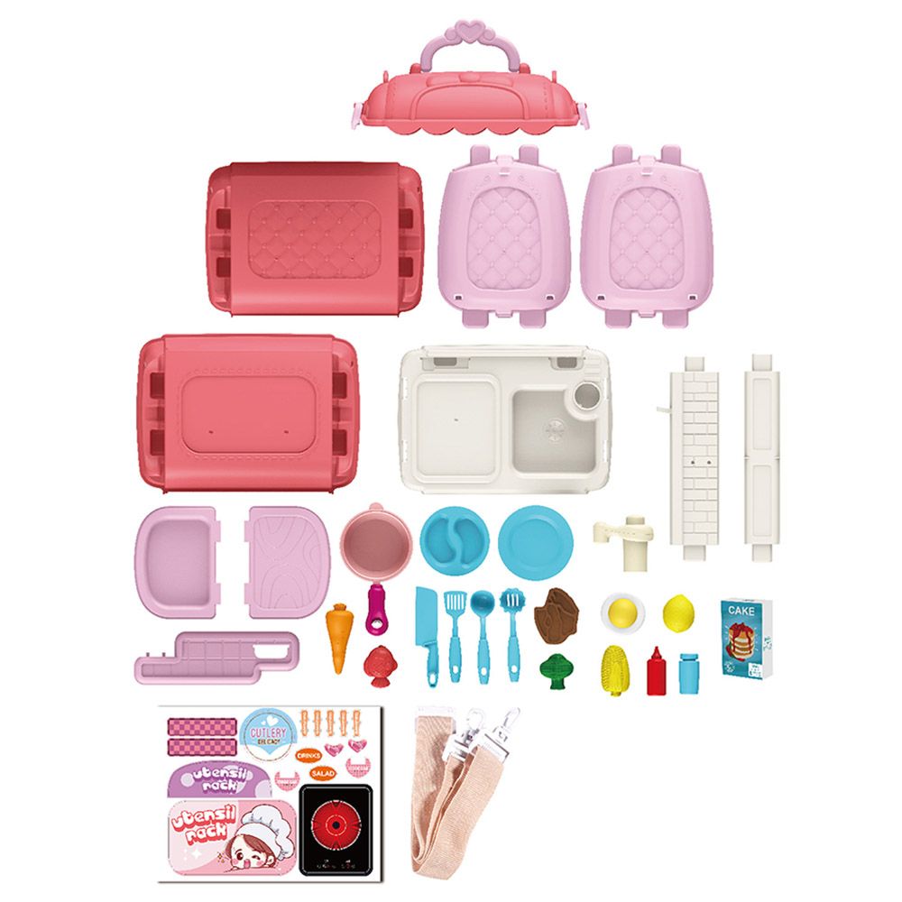 Jawda - 3-in-1 Mobile Kitchen - Pink