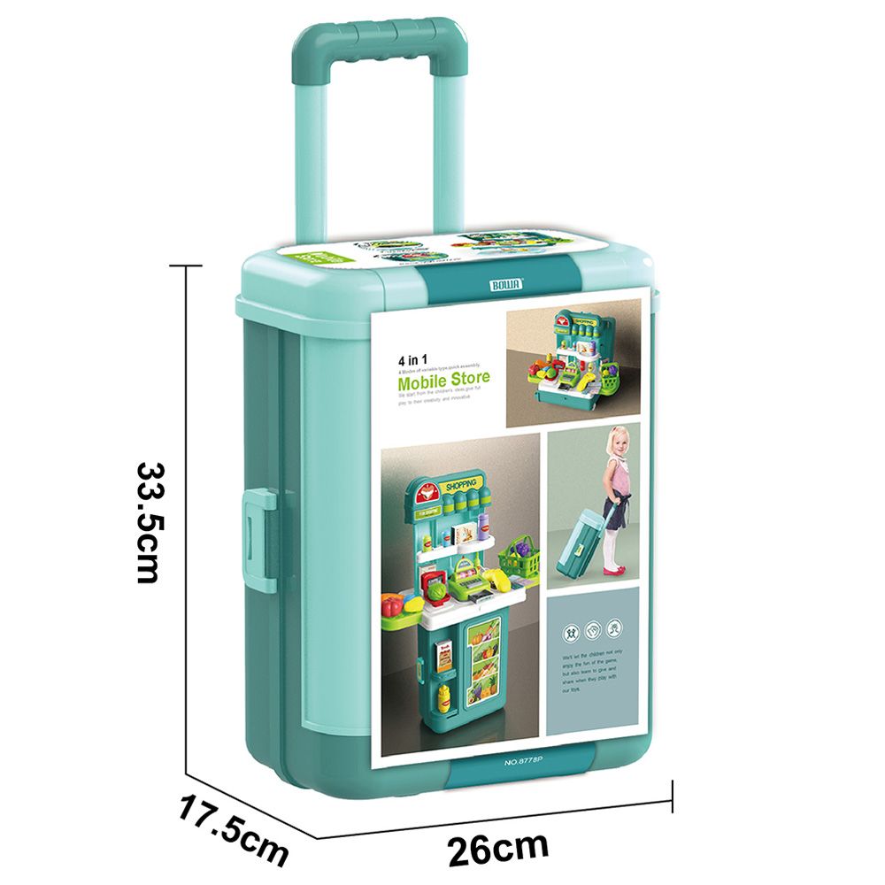 Jawda - 4-in-1 Supermarket Trolley Case - Green