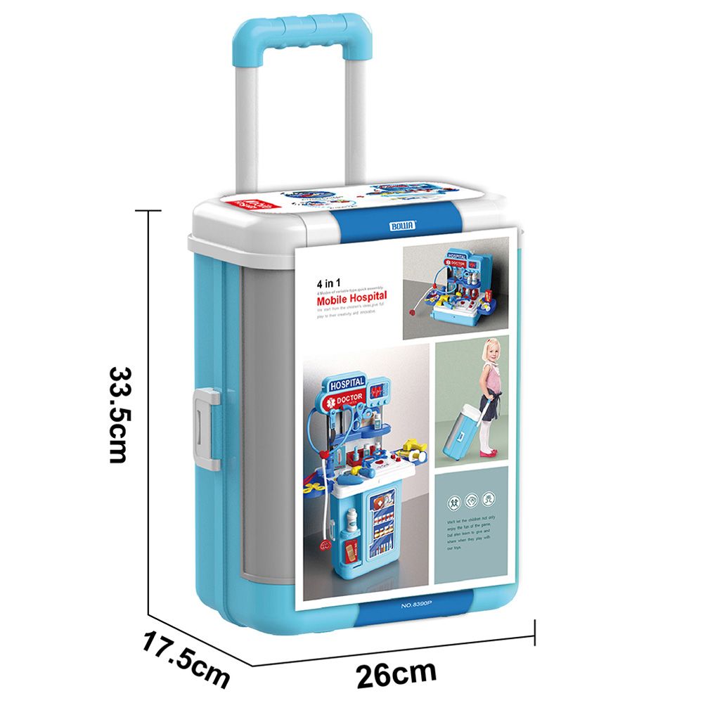 Jawda - 4-in-1 Doctor Set Trolley Case - Blue