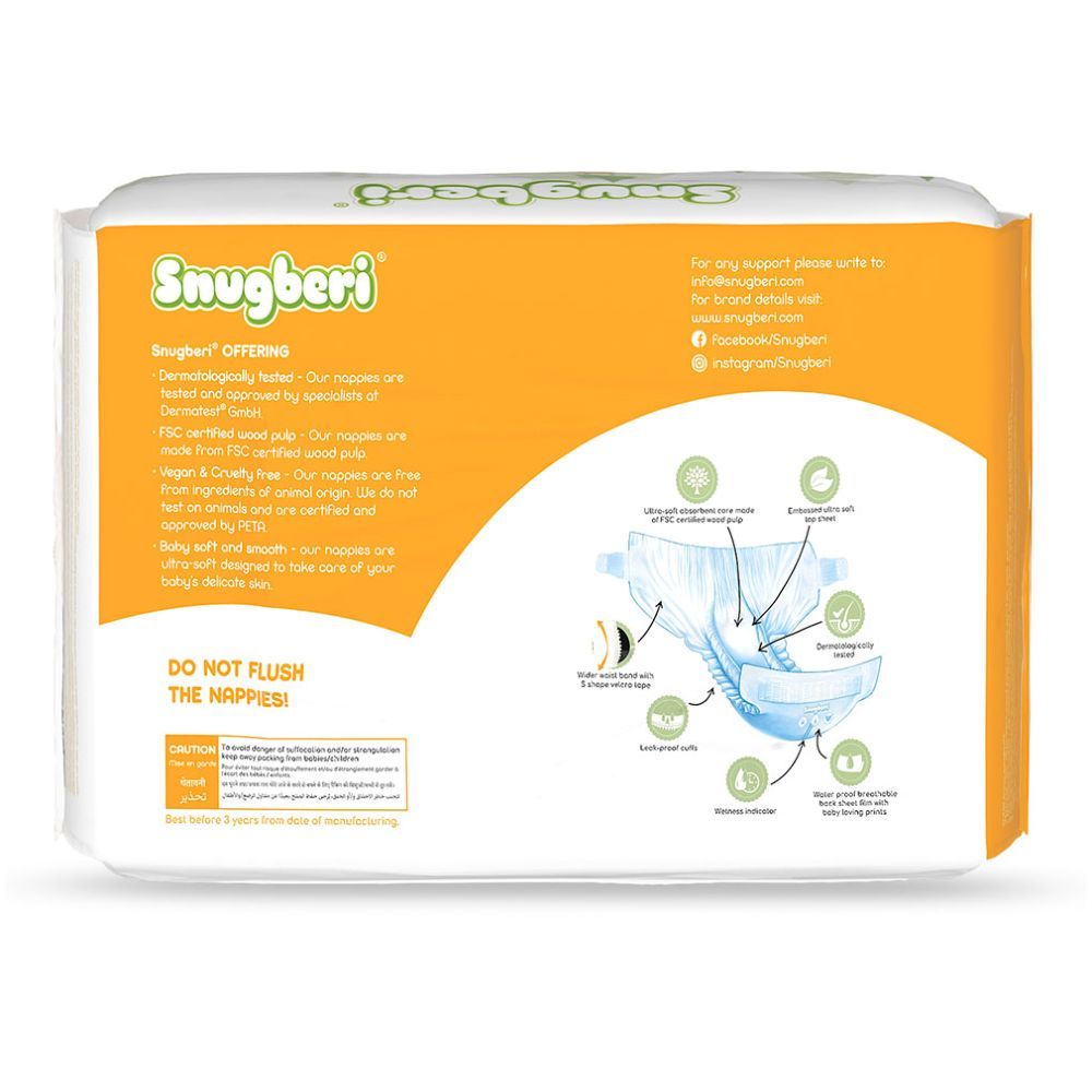 Snugberi - Premium Eco-friendly Diaper Size 3 Medium 6-9 kg 28pcs