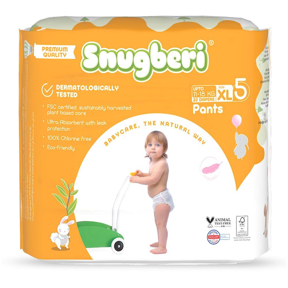 Snugberi - Premium Eco-friendly Diaper Pants Size 5 X Large 11-18kg 22pcs