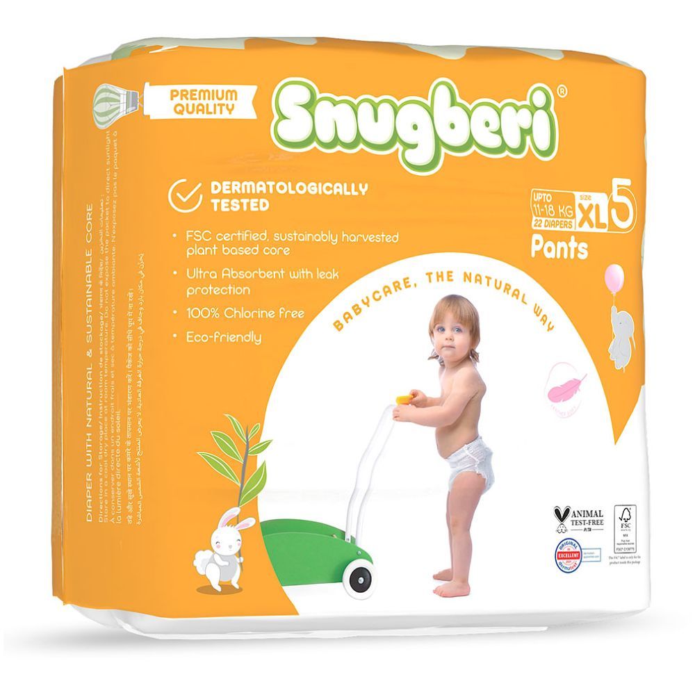 Snugberi - Premium Eco-friendly Diaper Pants Size 5 X Large 11-18kg 22pcs