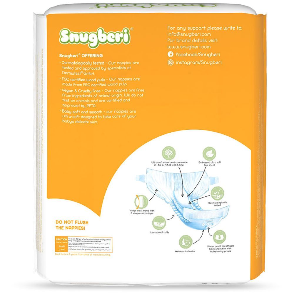 Snugberi - Premium Eco-friendly Diaper Size 3 Medium 6-9 kg - Mega Pack 70pcs