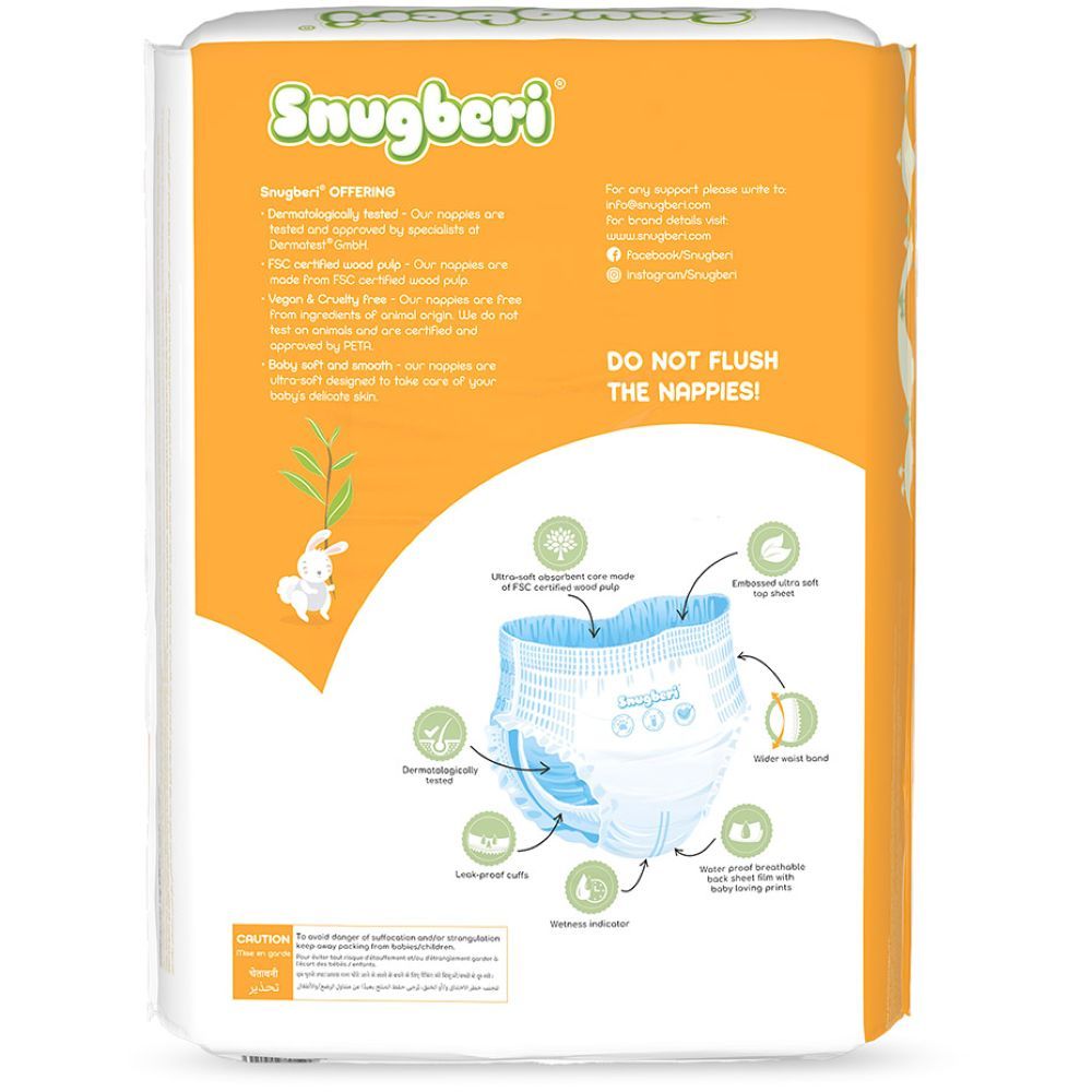 Snugberi - Premium Eco-friendly Diaper Pants Size 4 Large 7-12 kg - Mega Pack 60pcs