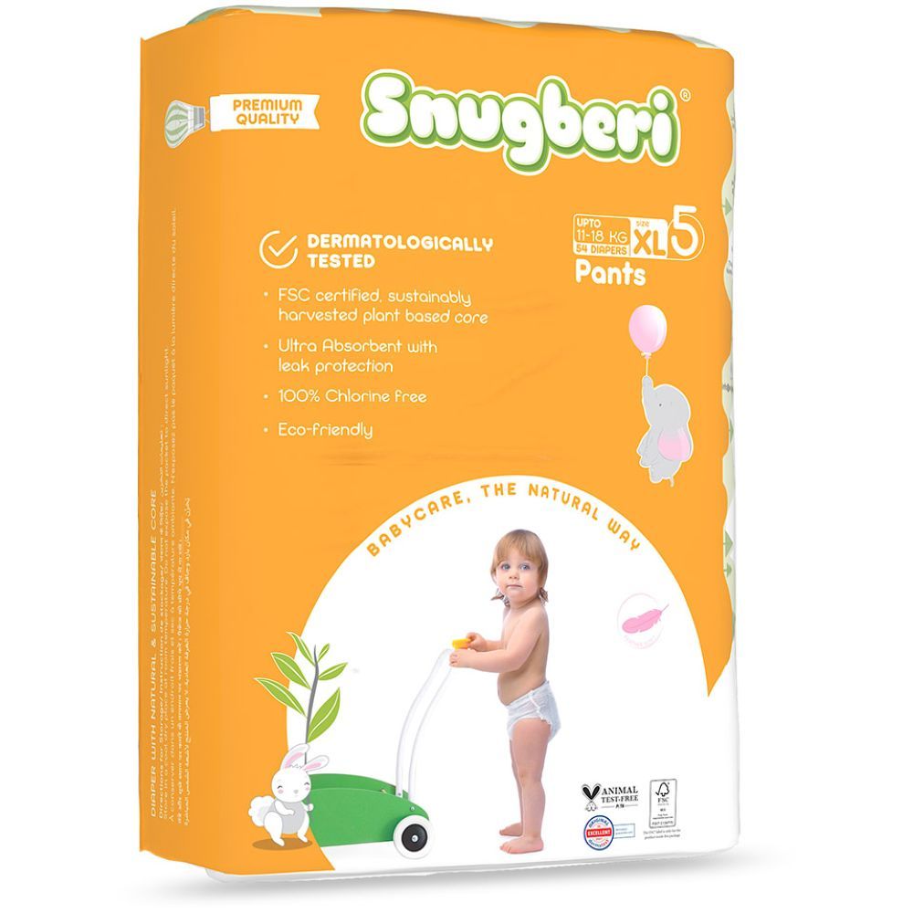 Snugberi - Diaper Pants Size 5 X Large 11-18kg - Mega Pack 54pcs