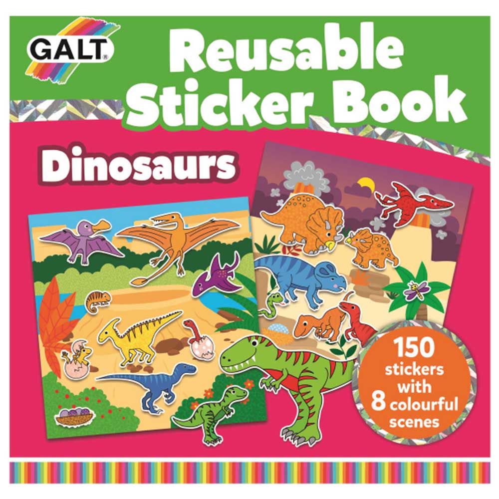 كتاب الملصقات Reusable Sticker Book Dinosaurs