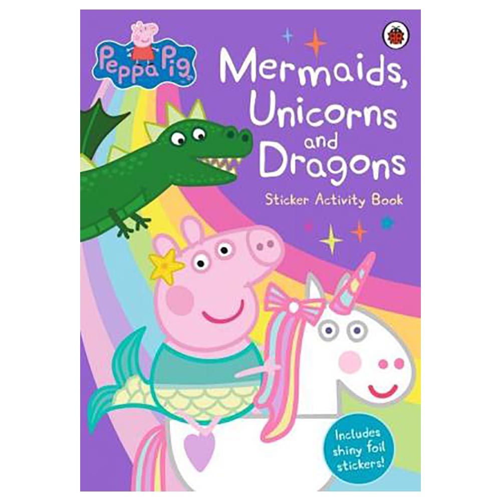 كتاب الملصقات والأنشطة Mermaids، Unicorns And Dragons