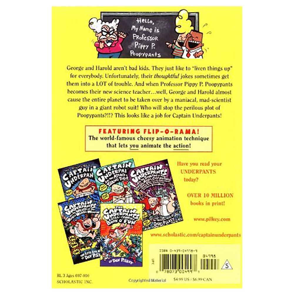 قصة Captain Underpants Perilous Plot Of Professor Poopypants