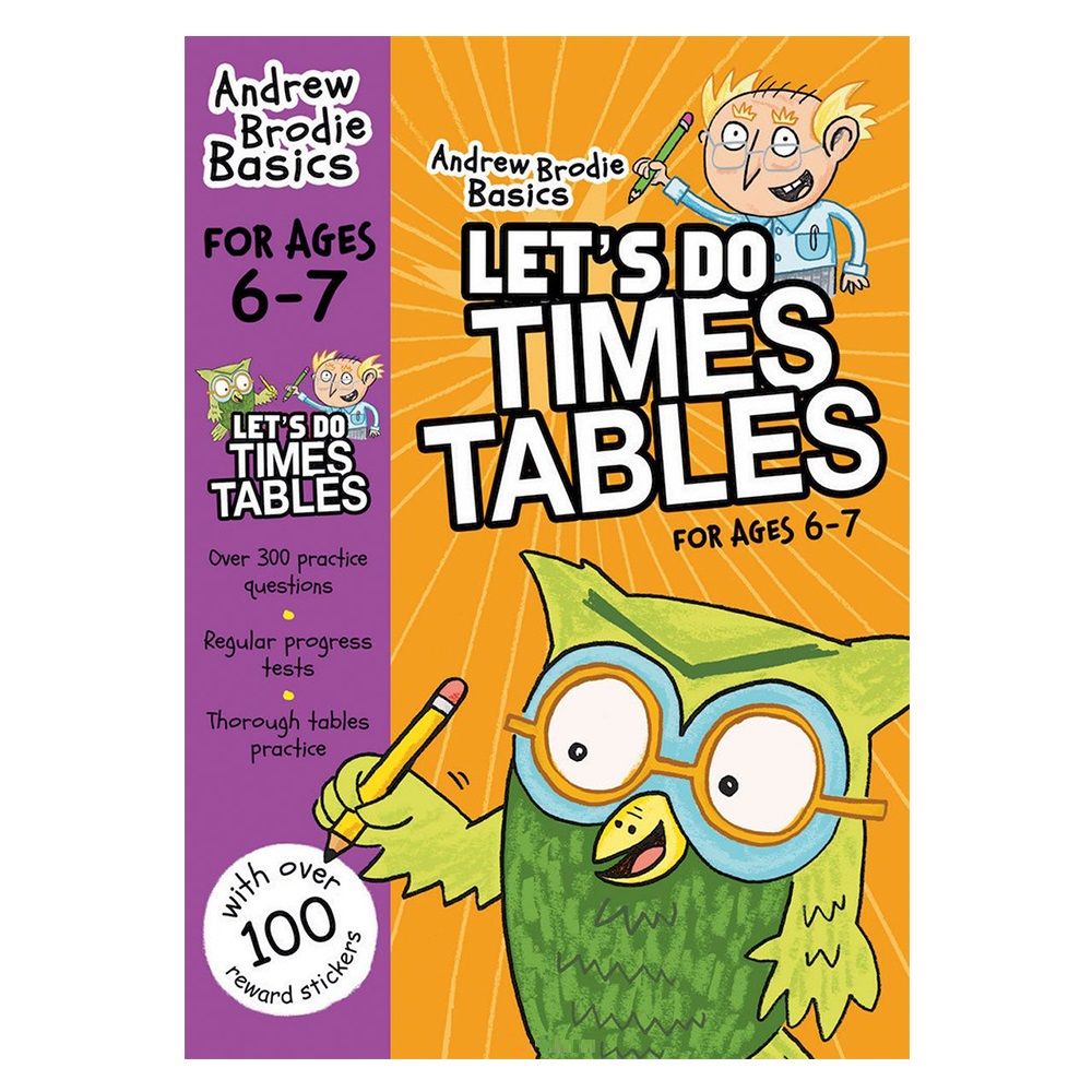 كتاب آندرو برودي لجدول الضرب "Let's Do Times Tables"، 6-7 سنوات