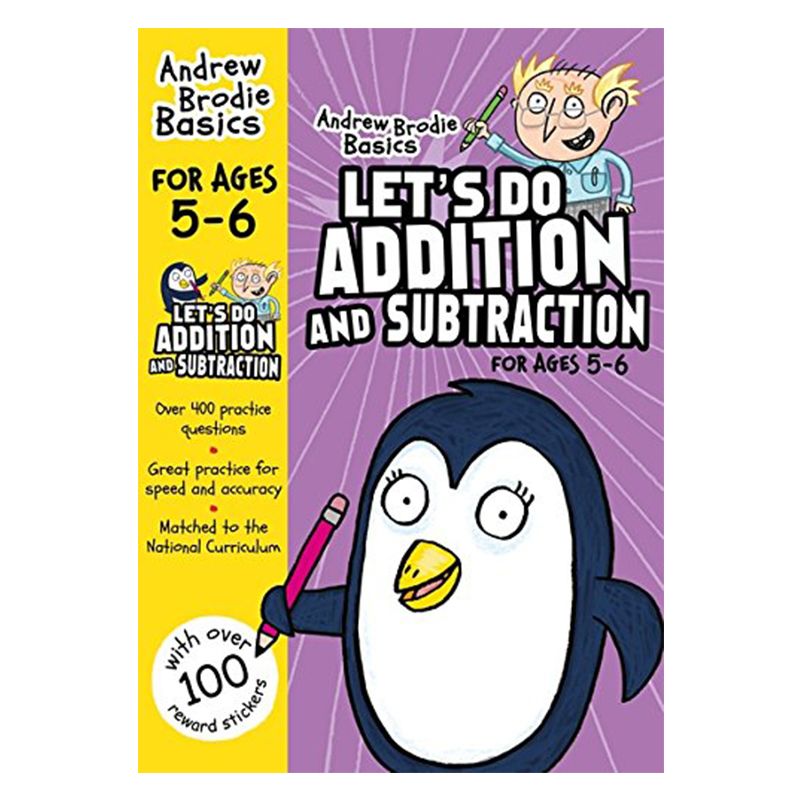 كتاب آندرو برودي التعليمي "Let's Do Addition and Subtraction"، 5-6 سنوات