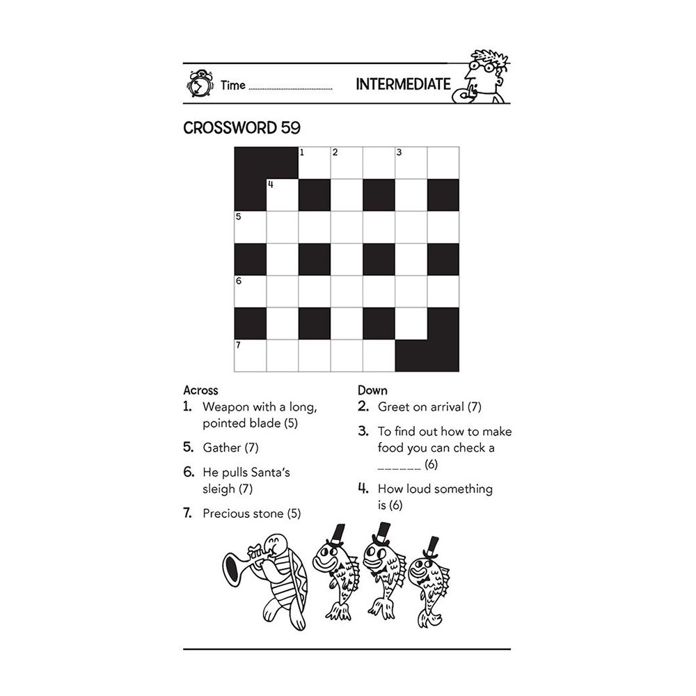 كتاب الأطفال "Crosswords for Clever Kids"