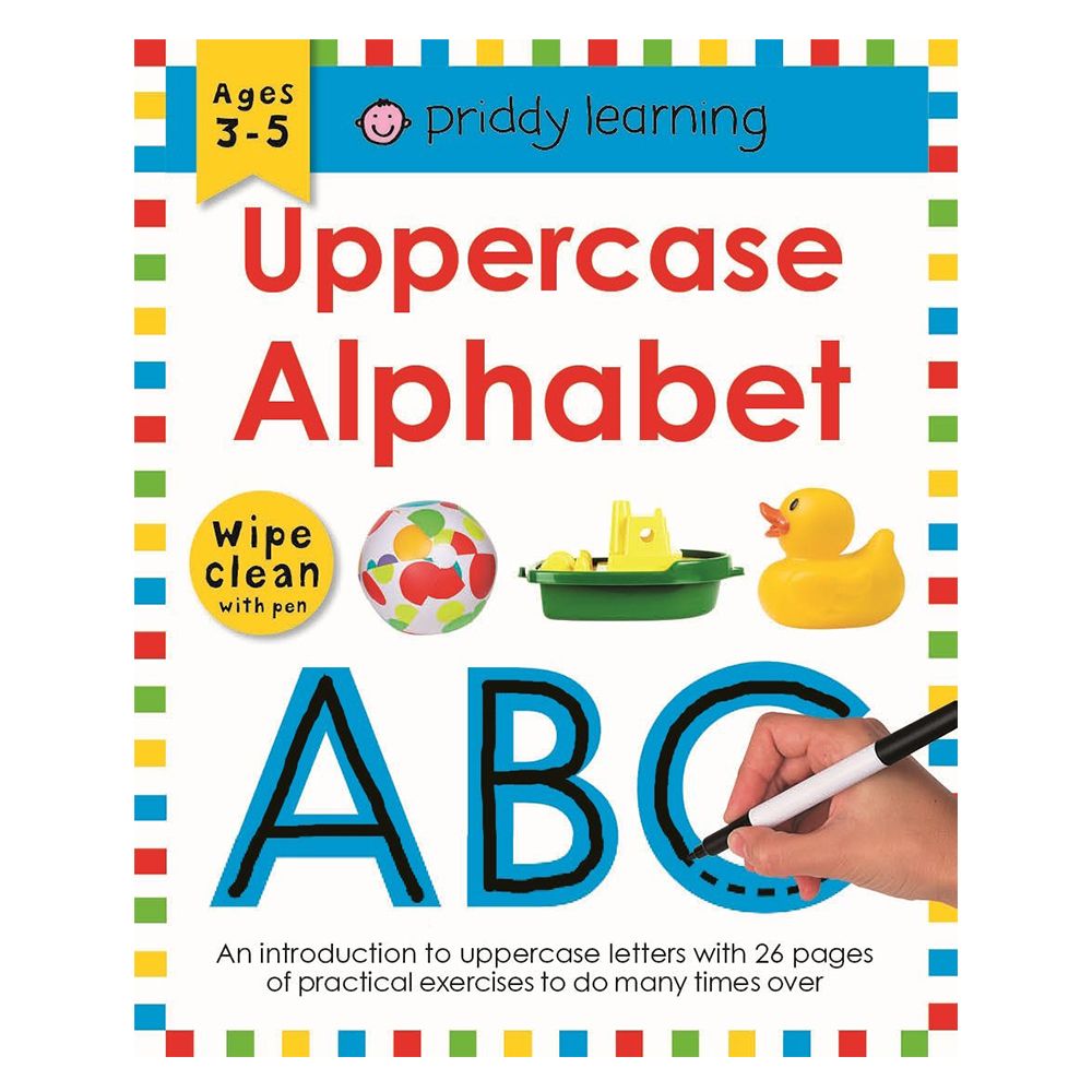 كتاب Uppercase Alphabet Wipe Clean من كتب بريدي