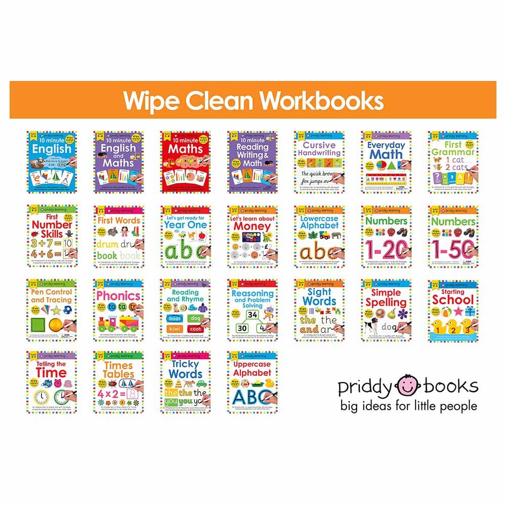 Priddy Wipe Clean: Simple Spelling Workbook