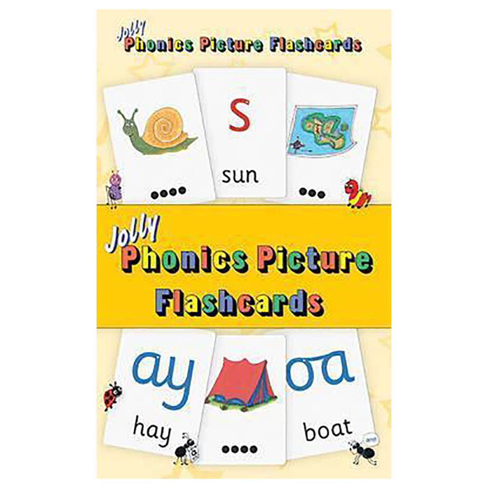 كتاب Jolly Phonics Picture Flash Cards: In Precursive Letters