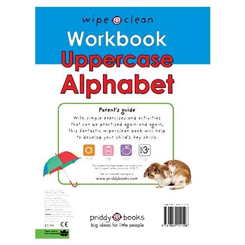 كتاب Uppercase Alphabet Wipe Clean من كتب بريدي