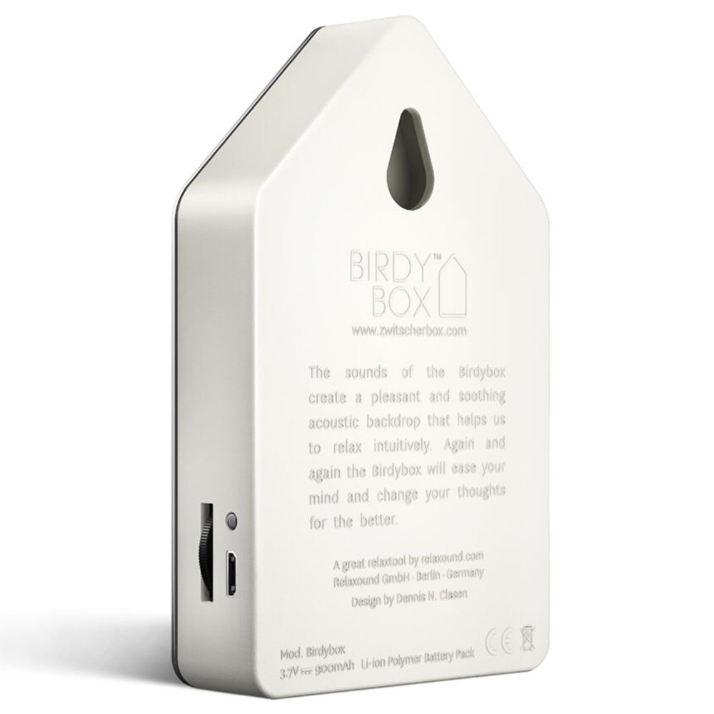 ZwitscherBox - Birdy Relaxing Sound Box - Metal Stainless Steel