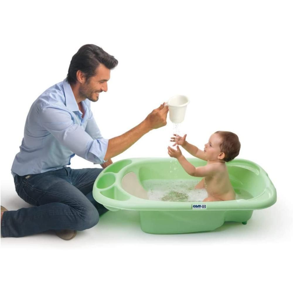 Cam - Baby Bath Tub, Bathtub Plug To Drain The Water - Blue